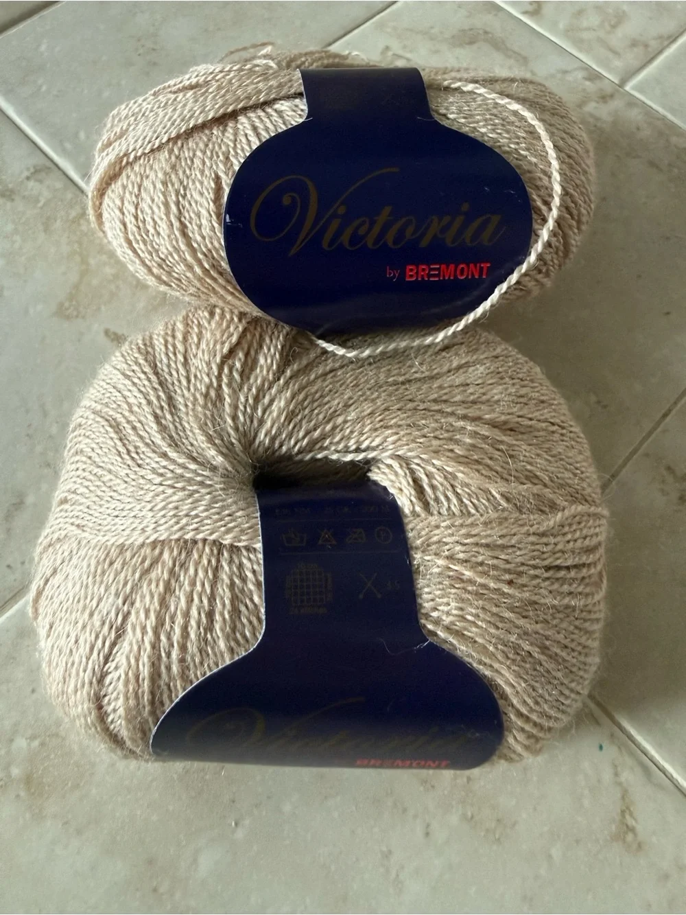 Victoria by Bremont Alpaca/Silk Yarn- 2 Skeins Taupe